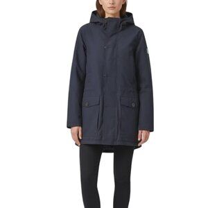 Quartz blue straight fit parka jacket size S